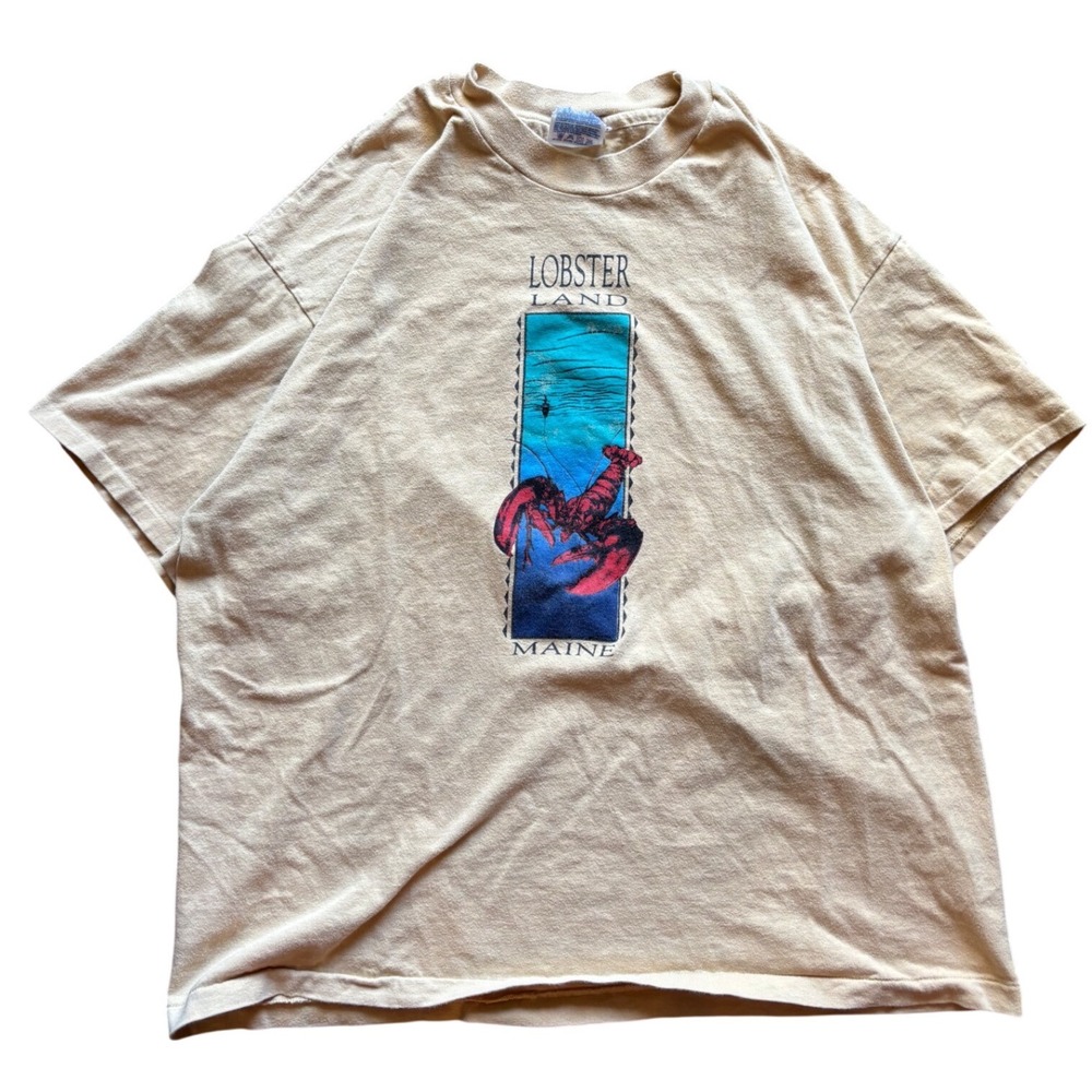 Vintage Lobster Land Maine Destination Nature Shirt Size XL